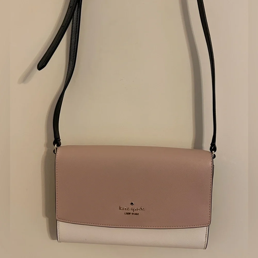 Kate Spade Perry Leather Blush Crossbody Bag